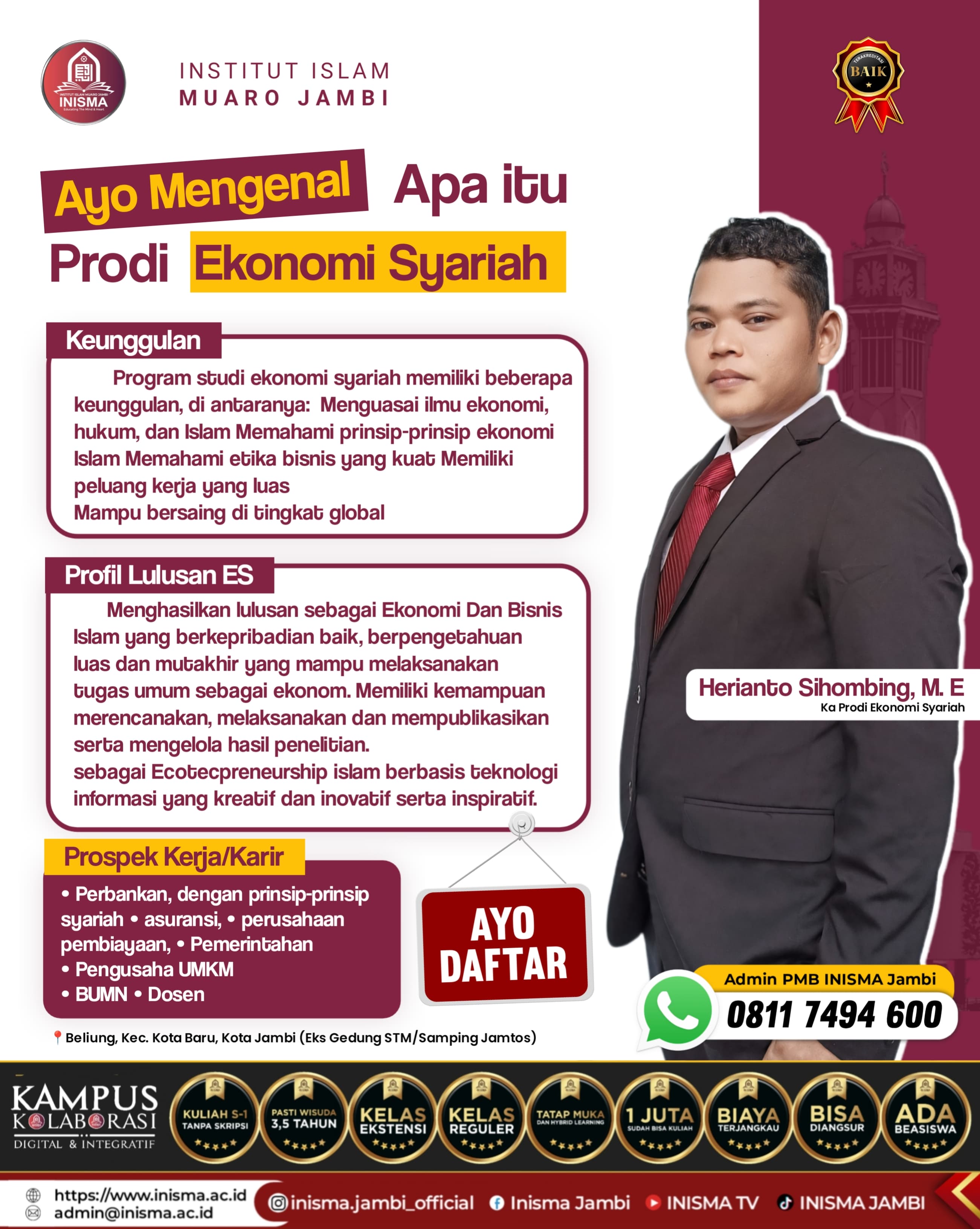 Apa saja ya keunggulan kuliah di Prodi Ekonomi Syariah?