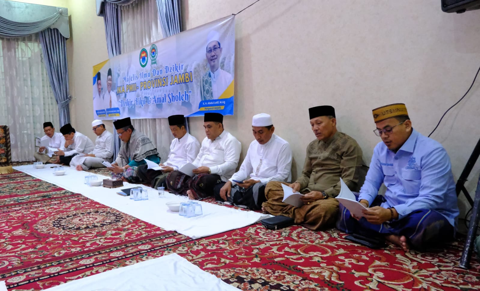 PW IKA PMII Jambi Bentuk Majelis Ilmu dan Zikir,  Gelar Pengajian Perdana di Rumah Dinas Wagub