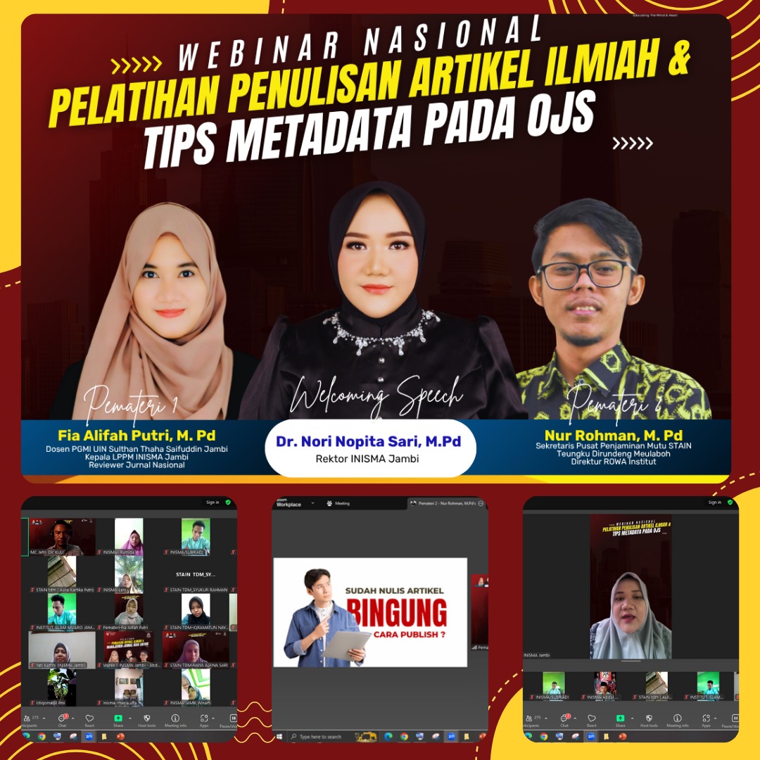 Gandeng Khaira Ummah University, Webinar Nasional INISMA Jambi Sukses Besar!