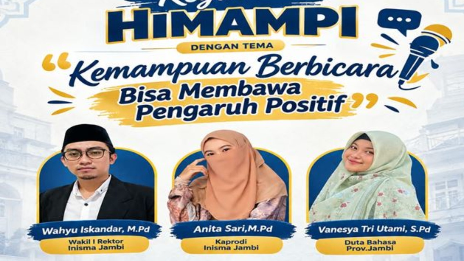 HIMAMPI INISMA Jambi Gelar Kegiatan Pengembangan Public Speaking dan Kepemimpinan