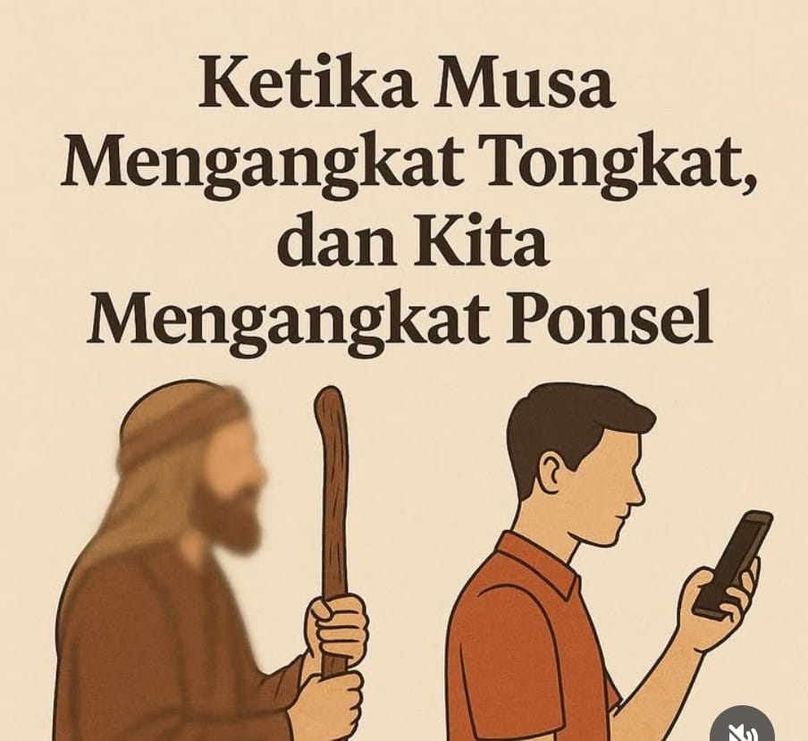 Ketika Musa Mengangkat Tongkat, dan Kita Mengangkat Hape